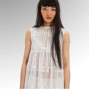 NWT Free People Moon Magic Mesh Tunic